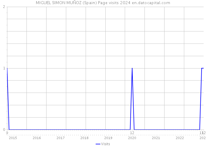 MIGUEL SIMON MUÑOZ (Spain) Page visits 2024 