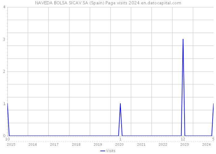 NAVEDA BOLSA SICAV SA (Spain) Page visits 2024 