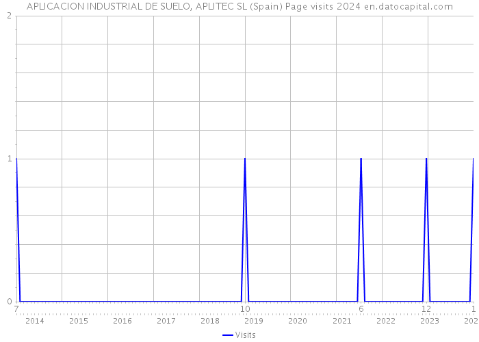 APLICACION INDUSTRIAL DE SUELO, APLITEC SL (Spain) Page visits 2024 