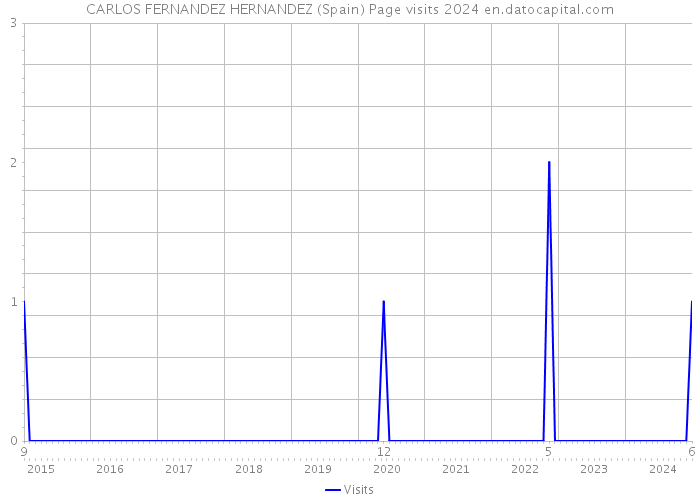 CARLOS FERNANDEZ HERNANDEZ (Spain) Page visits 2024 
