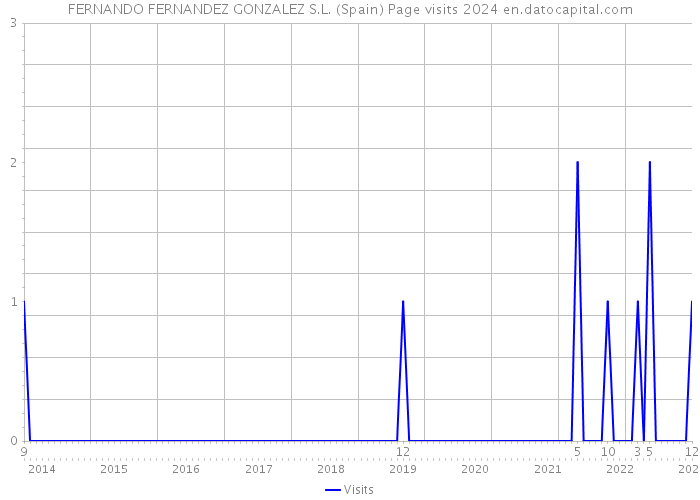 FERNANDO FERNANDEZ GONZALEZ S.L. (Spain) Page visits 2024 