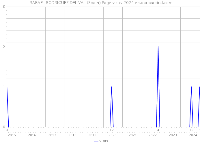 RAFAEL RODRIGUEZ DEL VAL (Spain) Page visits 2024 