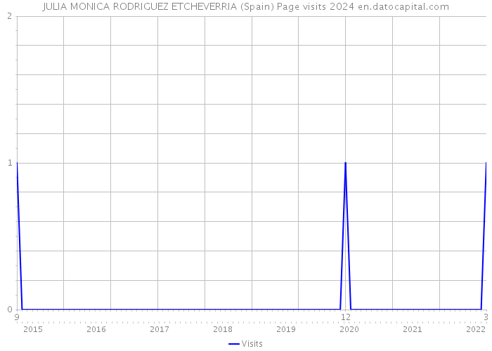 JULIA MONICA RODRIGUEZ ETCHEVERRIA (Spain) Page visits 2024 