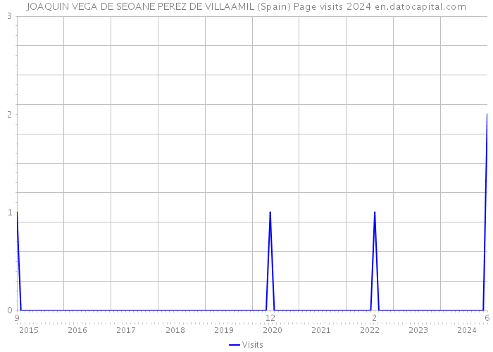 JOAQUIN VEGA DE SEOANE PEREZ DE VILLAAMIL (Spain) Page visits 2024 