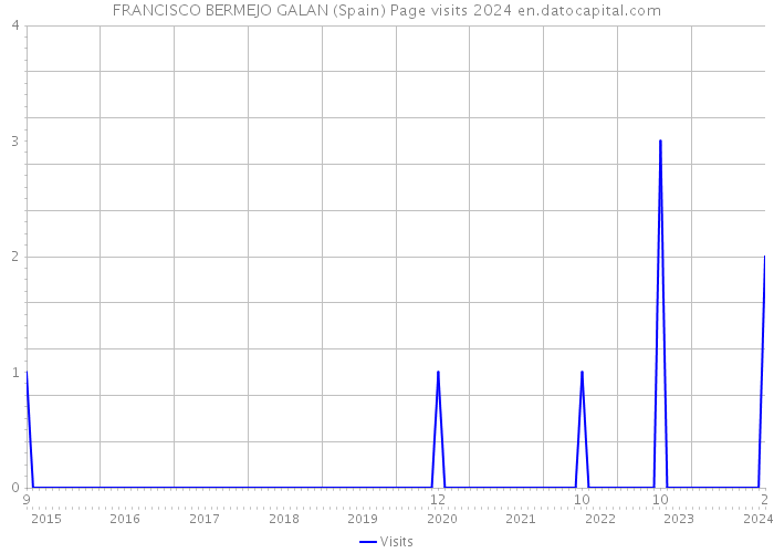 FRANCISCO BERMEJO GALAN (Spain) Page visits 2024 