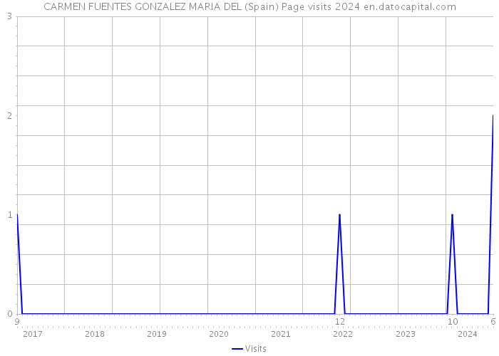 CARMEN FUENTES GONZALEZ MARIA DEL (Spain) Page visits 2024 