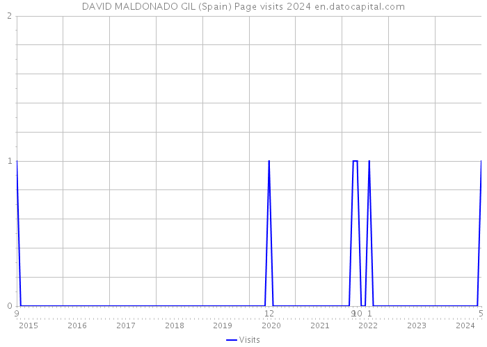 DAVID MALDONADO GIL (Spain) Page visits 2024 