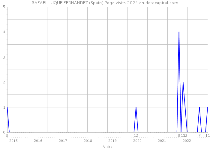 RAFAEL LUQUE FERNANDEZ (Spain) Page visits 2024 