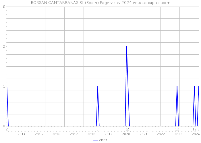 BORSAN CANTARRANAS SL (Spain) Page visits 2024 
