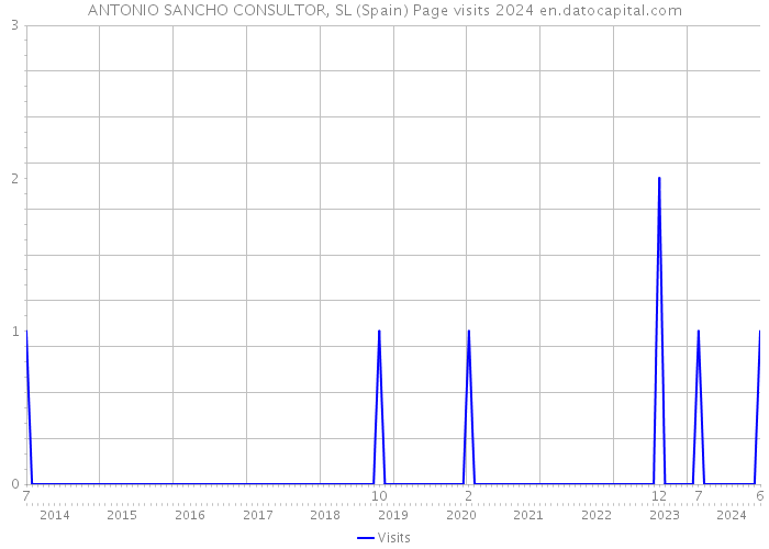 ANTONIO SANCHO CONSULTOR, SL (Spain) Page visits 2024 