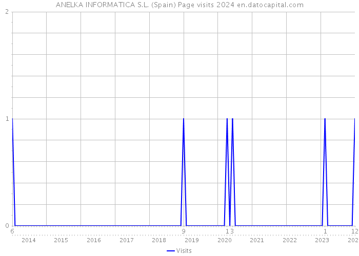ANELKA INFORMATICA S.L. (Spain) Page visits 2024 