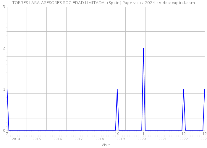 TORRES LARA ASESORES SOCIEDAD LIMITADA. (Spain) Page visits 2024 