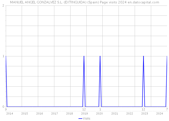 MANUEL ANGEL GONZALVEZ S.L. (EXTINGUIDA) (Spain) Page visits 2024 