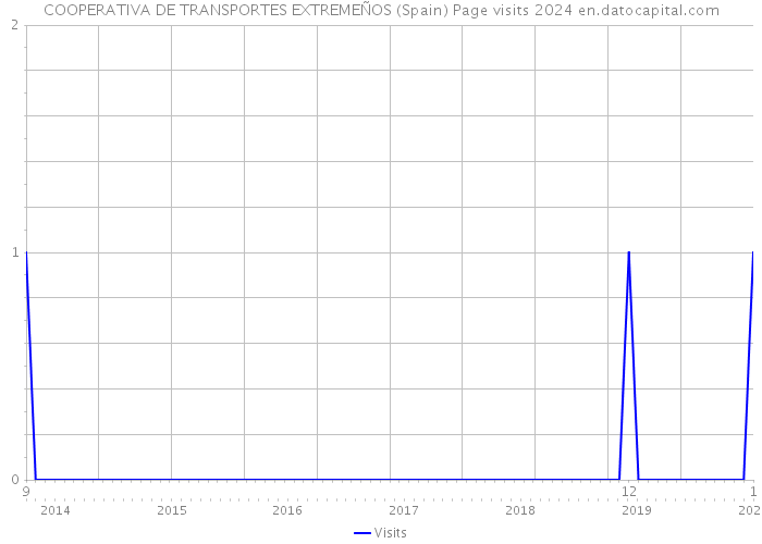 COOPERATIVA DE TRANSPORTES EXTREMEÑOS (Spain) Page visits 2024 