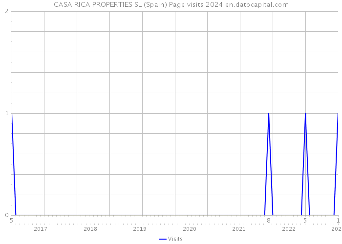 CASA RICA PROPERTIES SL (Spain) Page visits 2024 