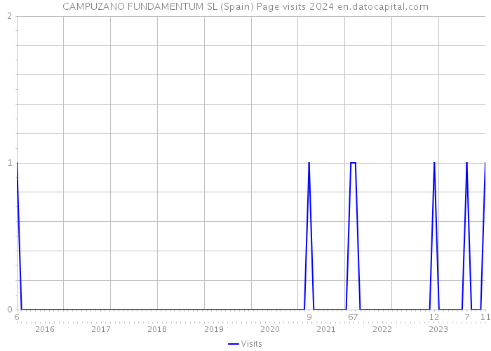CAMPUZANO FUNDAMENTUM SL (Spain) Page visits 2024 