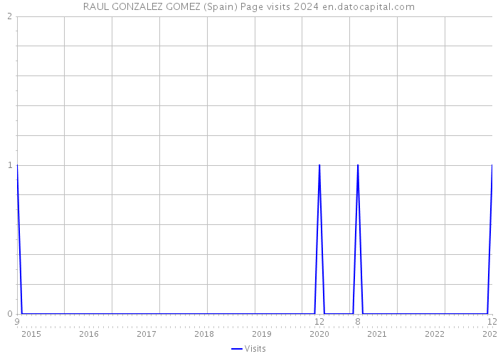 RAUL GONZALEZ GOMEZ (Spain) Page visits 2024 