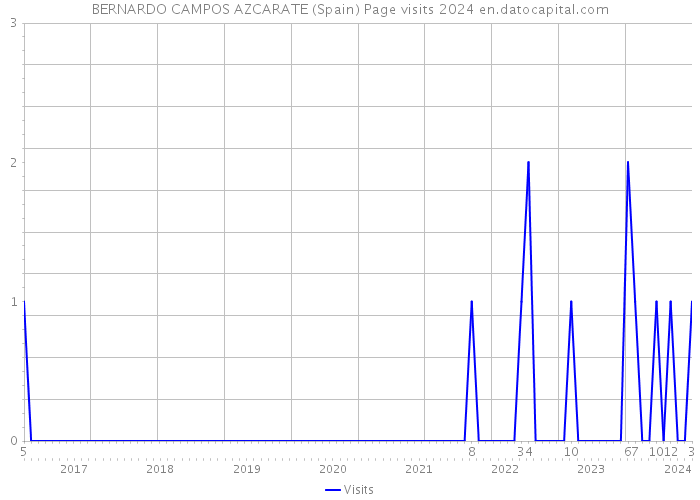 BERNARDO CAMPOS AZCARATE (Spain) Page visits 2024 