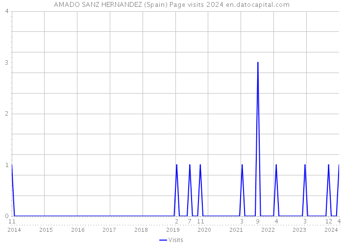 AMADO SANZ HERNANDEZ (Spain) Page visits 2024 