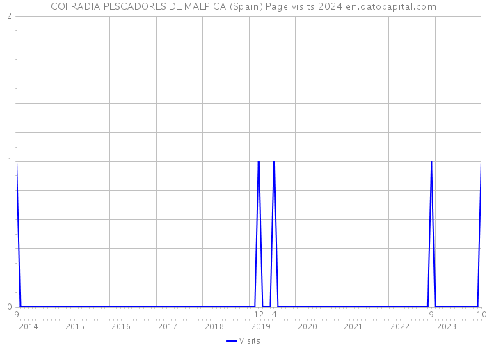 COFRADIA PESCADORES DE MALPICA (Spain) Page visits 2024 