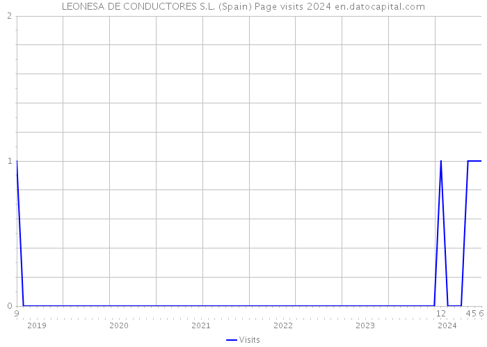 LEONESA DE CONDUCTORES S.L. (Spain) Page visits 2024 