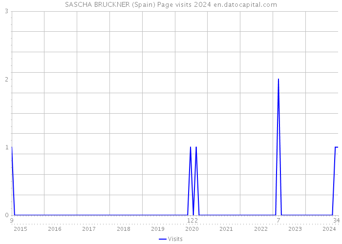SASCHA BRUCKNER (Spain) Page visits 2024 