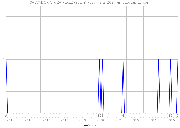 SALVADOR CIRIZA PEREZ (Spain) Page visits 2024 