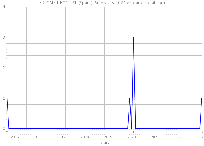 BIG SAINT FOOD SL (Spain) Page visits 2024 