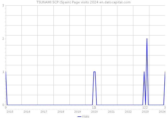 TSUNAMI SCP (Spain) Page visits 2024 
