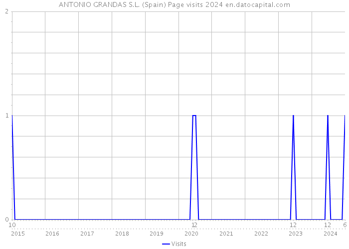 ANTONIO GRANDAS S.L. (Spain) Page visits 2024 