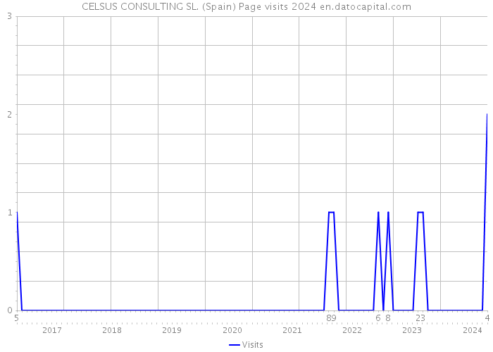 CELSUS CONSULTING SL. (Spain) Page visits 2024 