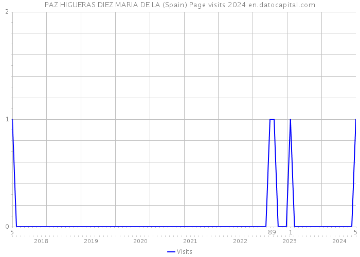 PAZ HIGUERAS DIEZ MARIA DE LA (Spain) Page visits 2024 