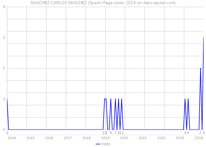 SANCHEZ CARLOS SANCHEZ (Spain) Page visits 2024 