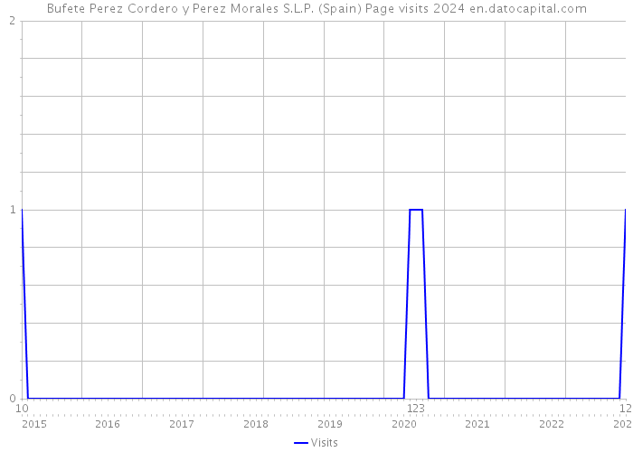 Bufete Perez Cordero y Perez Morales S.L.P. (Spain) Page visits 2024 