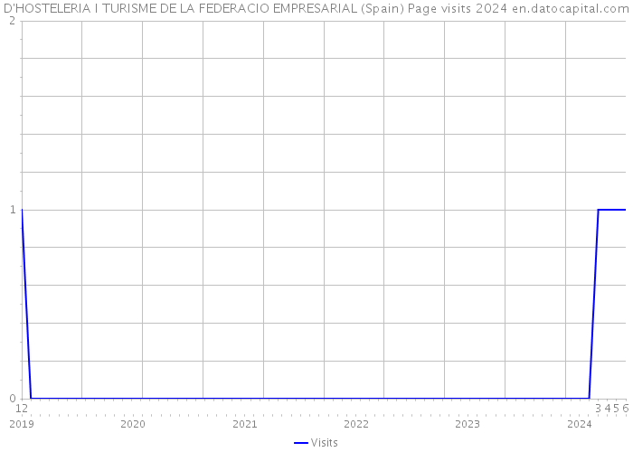 D'HOSTELERIA I TURISME DE LA FEDERACIO EMPRESARIAL (Spain) Page visits 2024 