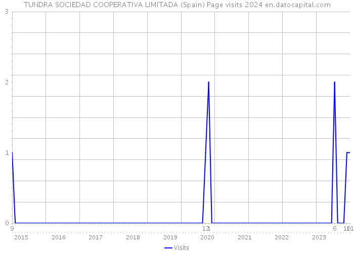 TUNDRA SOCIEDAD COOPERATIVA LIMITADA (Spain) Page visits 2024 