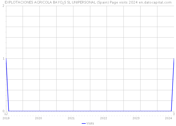 EXPLOTACIONES AGRICOLA BAYO¿S SL UNIPERSONAL (Spain) Page visits 2024 