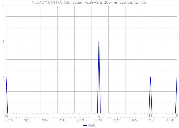 MULAS Y CASTRO C.B. (Spain) Page visits 2024 