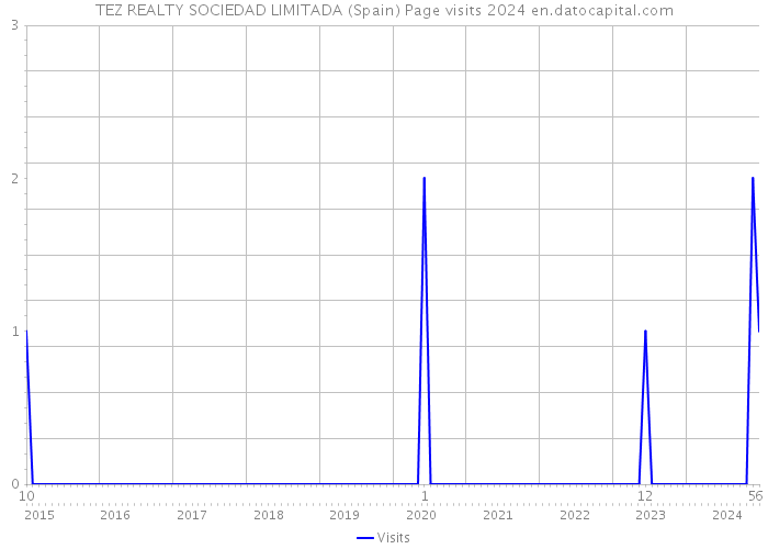 TEZ REALTY SOCIEDAD LIMITADA (Spain) Page visits 2024 