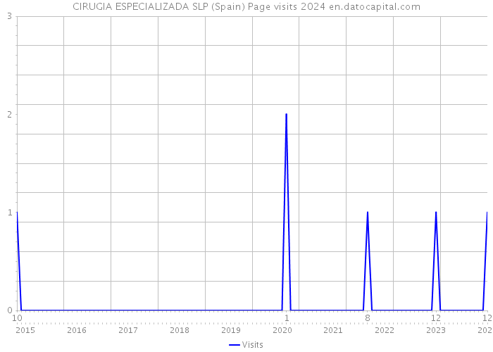 CIRUGIA ESPECIALIZADA SLP (Spain) Page visits 2024 