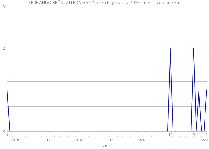 FERNANDO BEÑARAN FRANCO (Spain) Page visits 2024 
