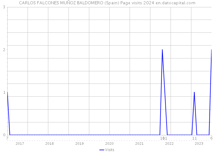 CARLOS FALCONES MUÑOZ BALDOMERO (Spain) Page visits 2024 