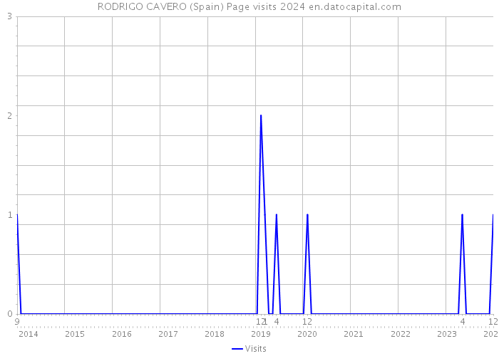RODRIGO CAVERO (Spain) Page visits 2024 