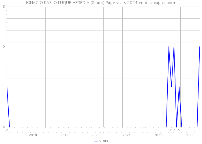 IGNACIO PABLO LUQUE HEREDIA (Spain) Page visits 2024 