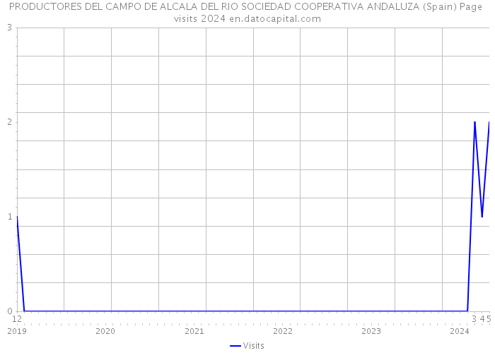 PRODUCTORES DEL CAMPO DE ALCALA DEL RIO SOCIEDAD COOPERATIVA ANDALUZA (Spain) Page visits 2024 