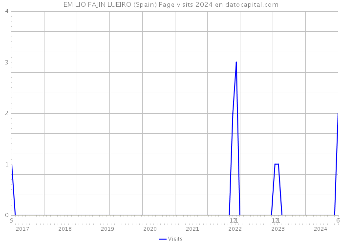 EMILIO FAJIN LUEIRO (Spain) Page visits 2024 