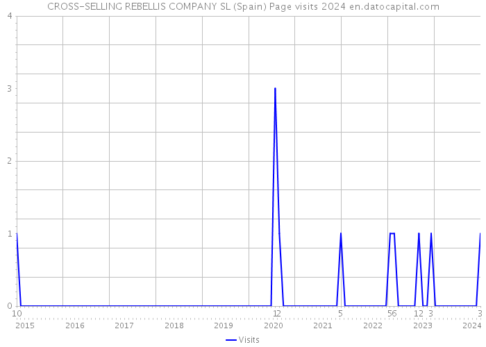 CROSS-SELLING REBELLIS COMPANY SL (Spain) Page visits 2024 