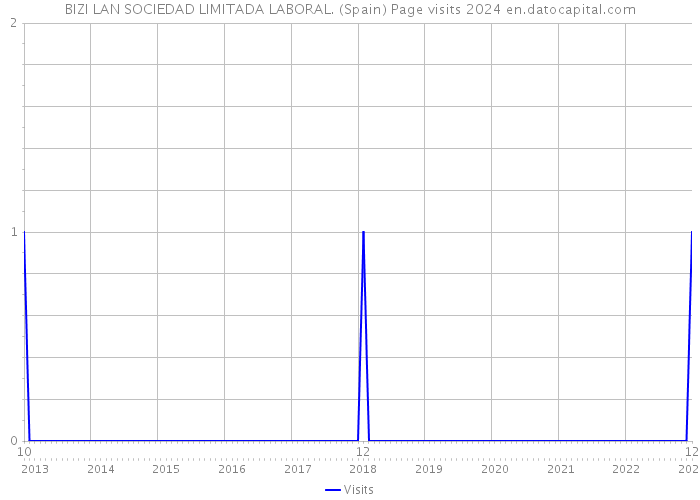 BIZI LAN SOCIEDAD LIMITADA LABORAL. (Spain) Page visits 2024 