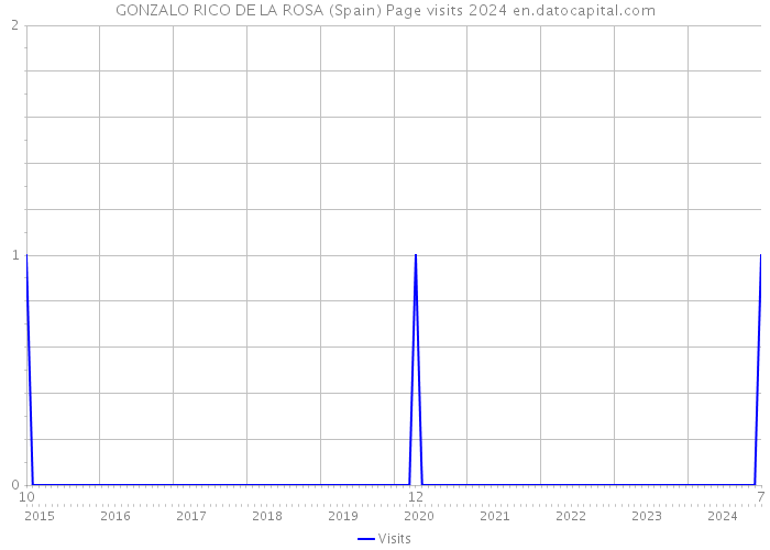 GONZALO RICO DE LA ROSA (Spain) Page visits 2024 