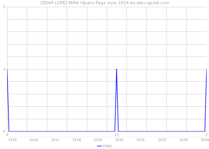 CESAR LOPEZ MIRA (Spain) Page visits 2024 
